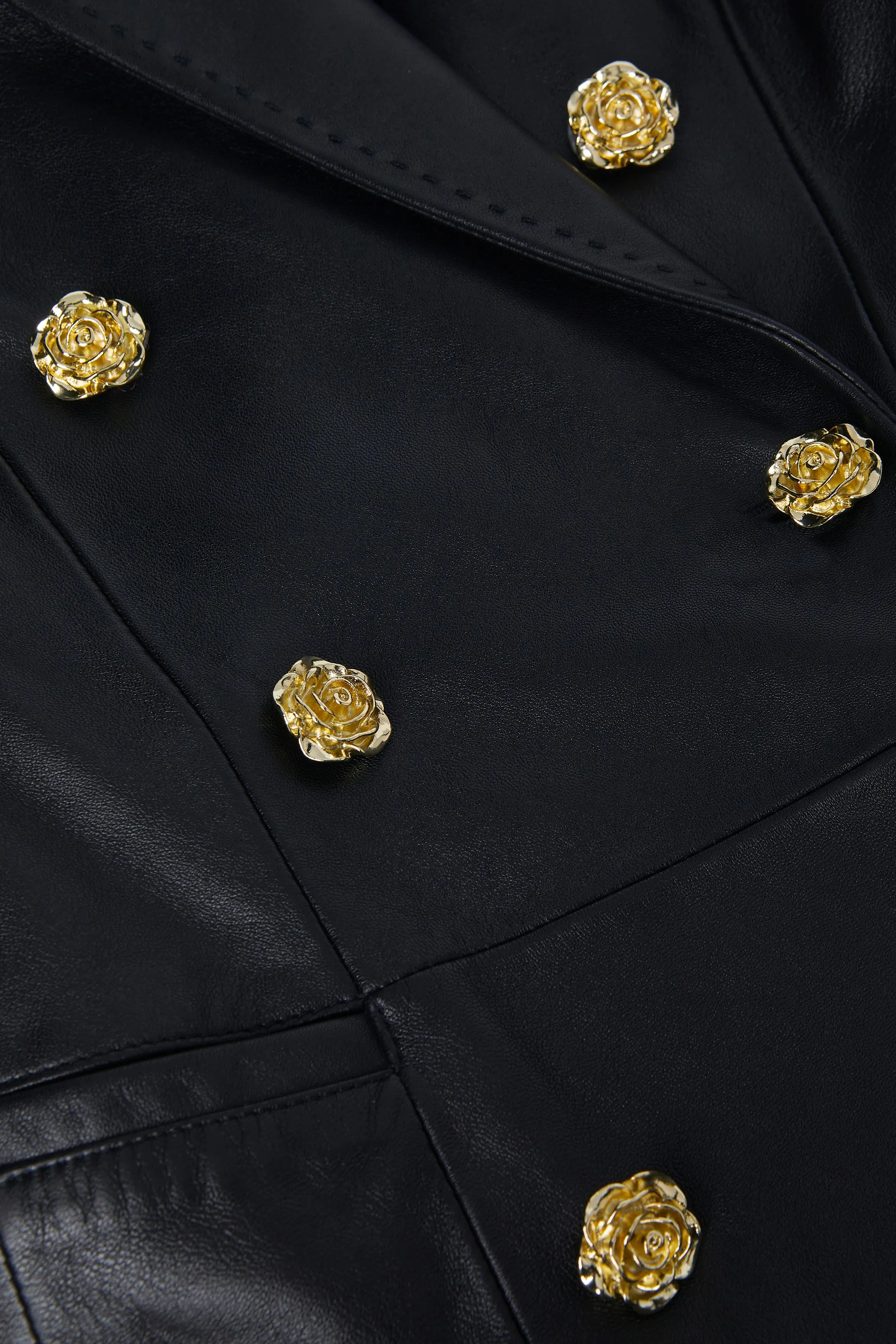 Tora Leather Blazer Dress
