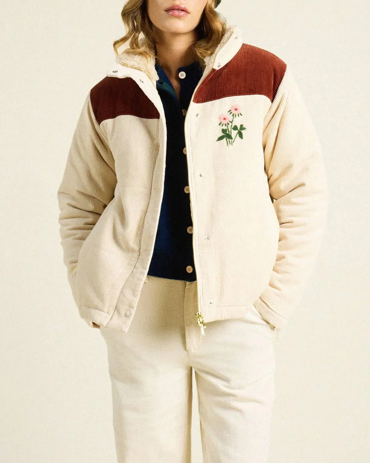 Trovata - Wren Puffer Coat in Oat