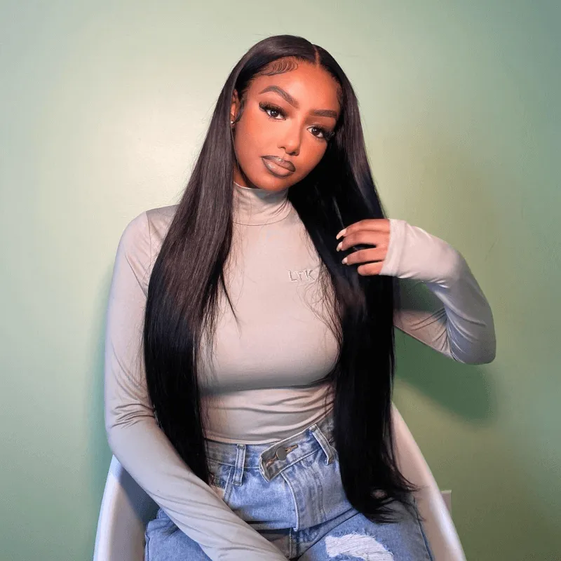 Tuneful 13x6 Transparent Lace Front Human Hair Wigs Brazilian Straight 5x5 Lace Closure 6x4 Wear Go Wig