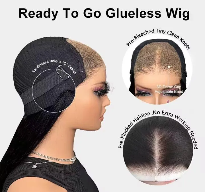 Tuneful 13x6 Transparent Lace Front Human Hair Wigs Brazilian Straight 5x5 Lace Closure 6x4 Wear Go Wig