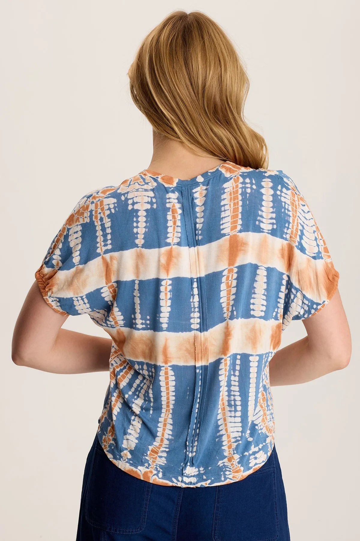 Valensi Soft Jersey Banded Sleeve Tee