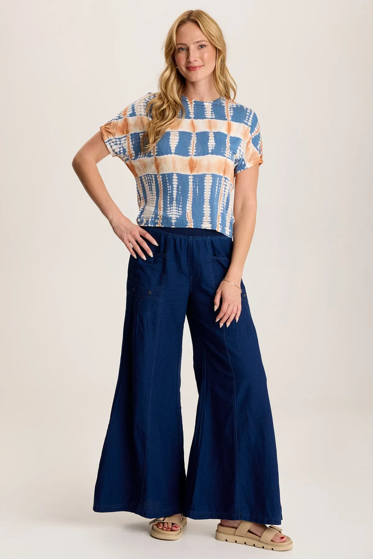 Valensi Soft Jersey Banded Sleeve Tee