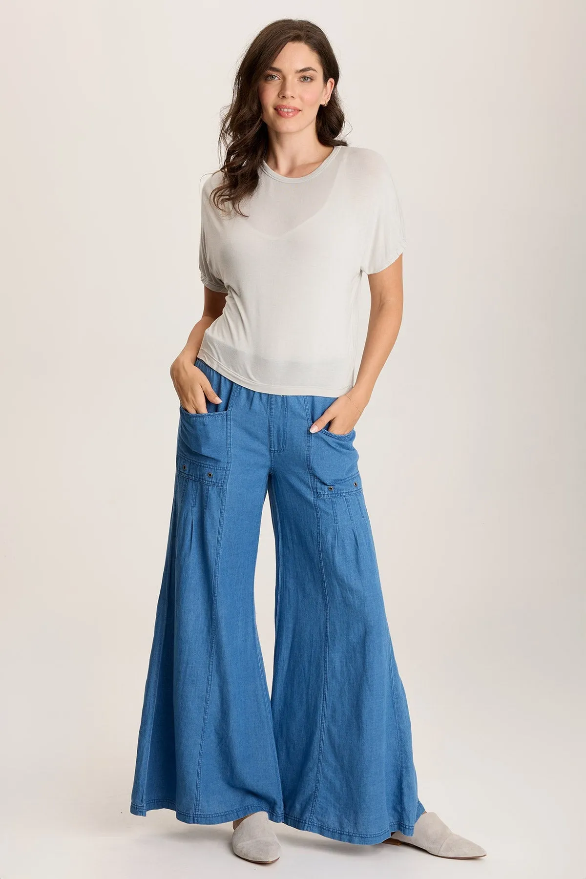 Valensi Soft Jersey Banded Sleeve Tee