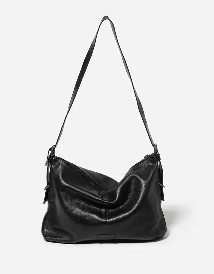 Vaucluse Leather Handbag Black