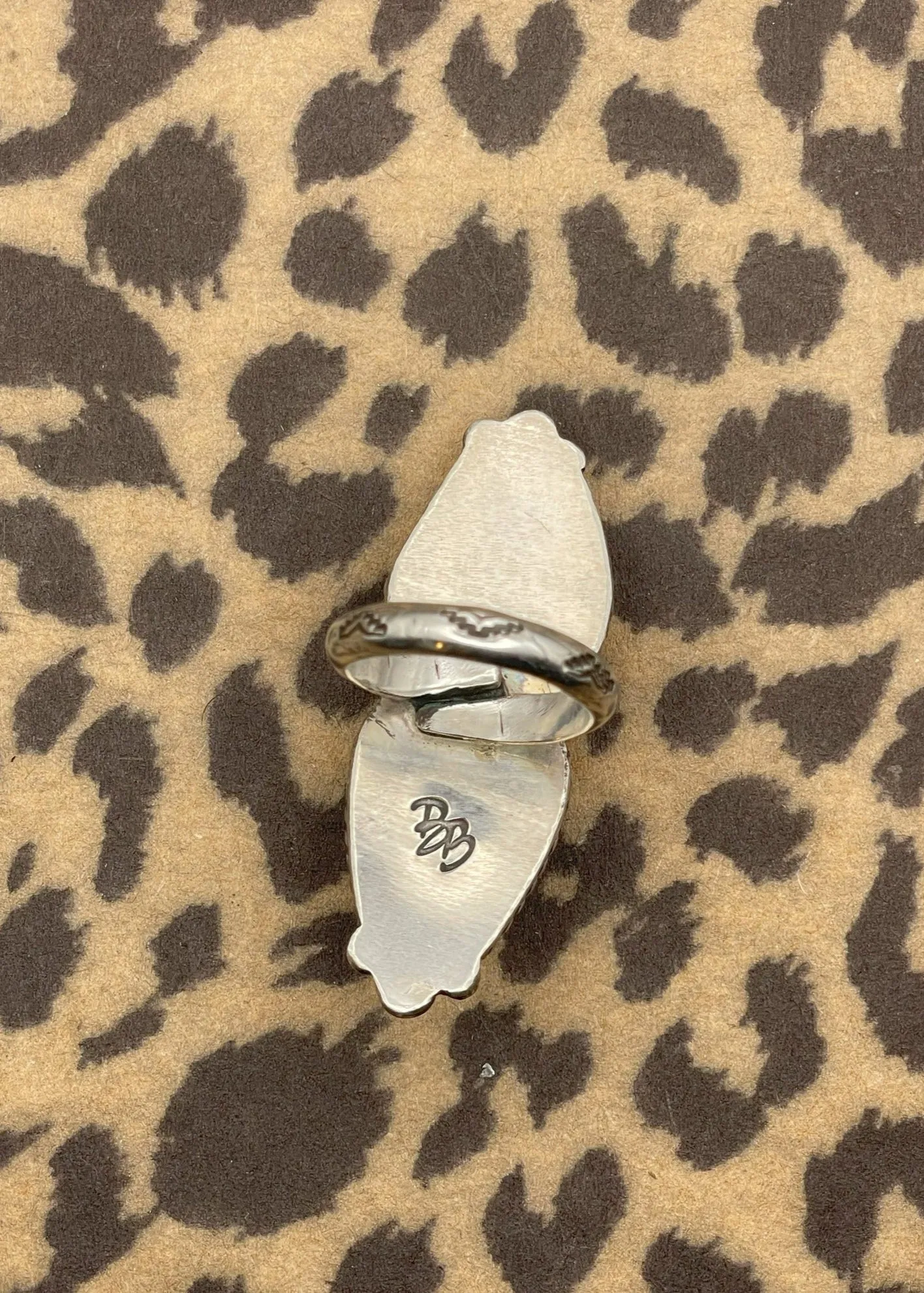 White Buffalo Turquoise Ring