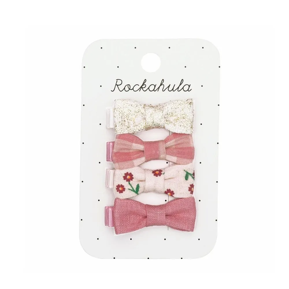 Wildflower Mini Bow Clip Set  - مستلزمات