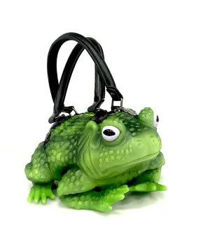Windy Willow Glow in the Dark Green White Eye Toad Bag