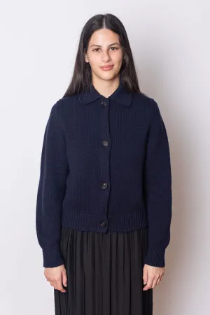 Winny Collared Jacket - Navy