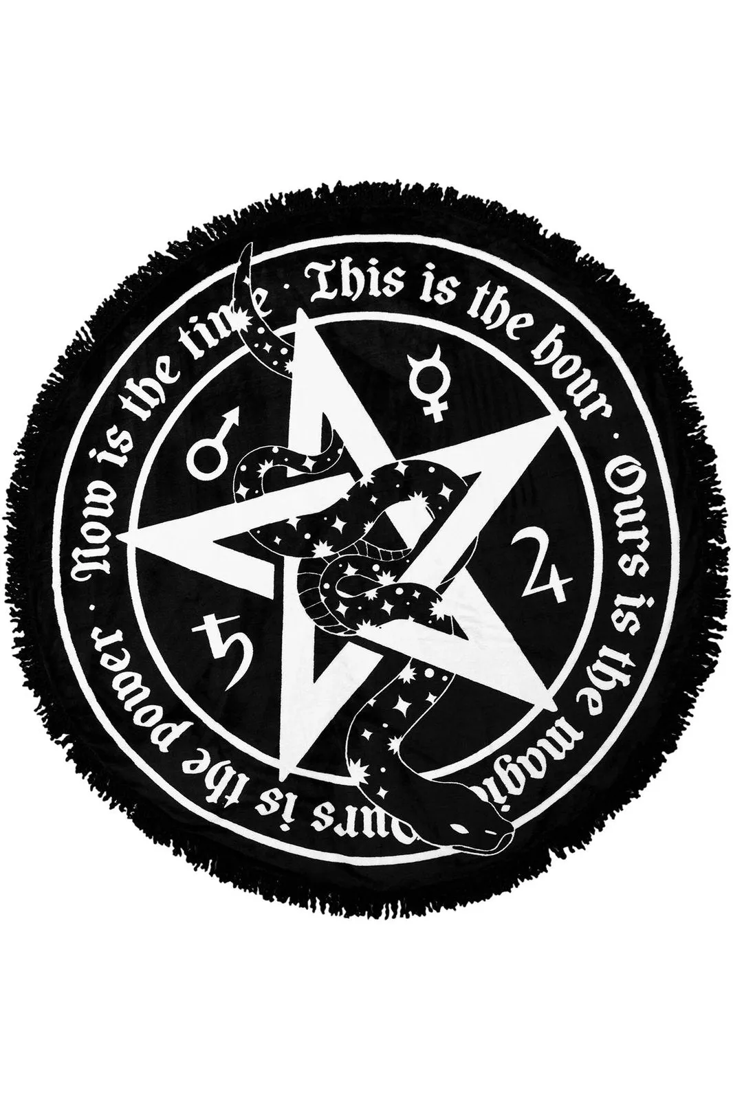Witchy Round Blanket