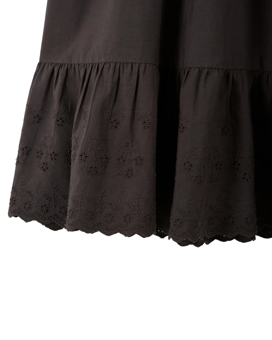 Women Dress Embroidered Bitume - قصيرة