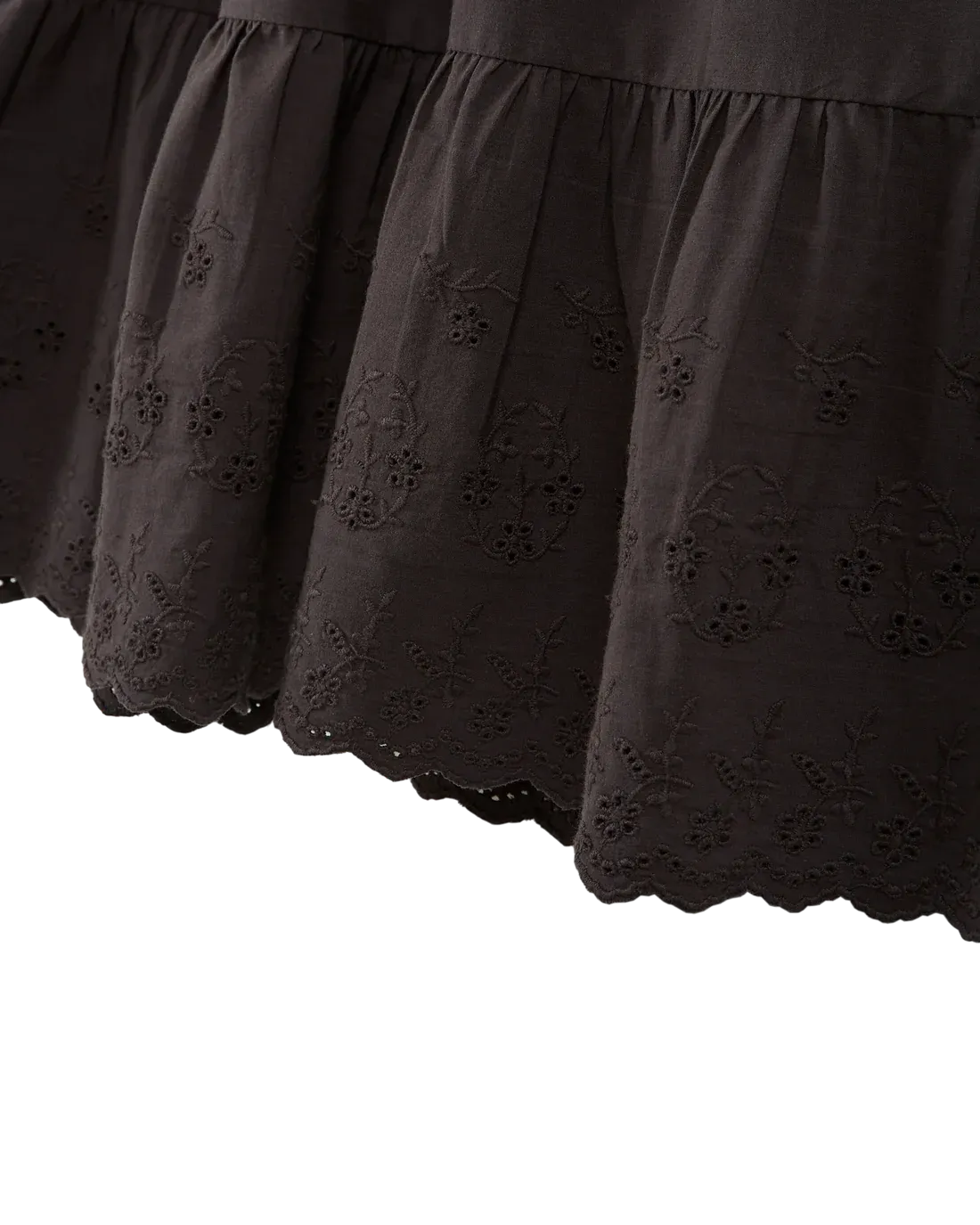 Women Dress Embroidered Bitume - قصيرة