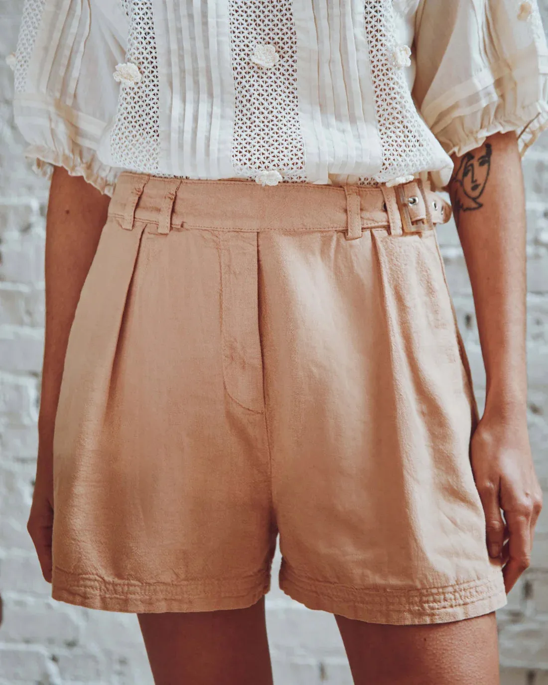 Women Shorts Basile Sesame - قصيرة