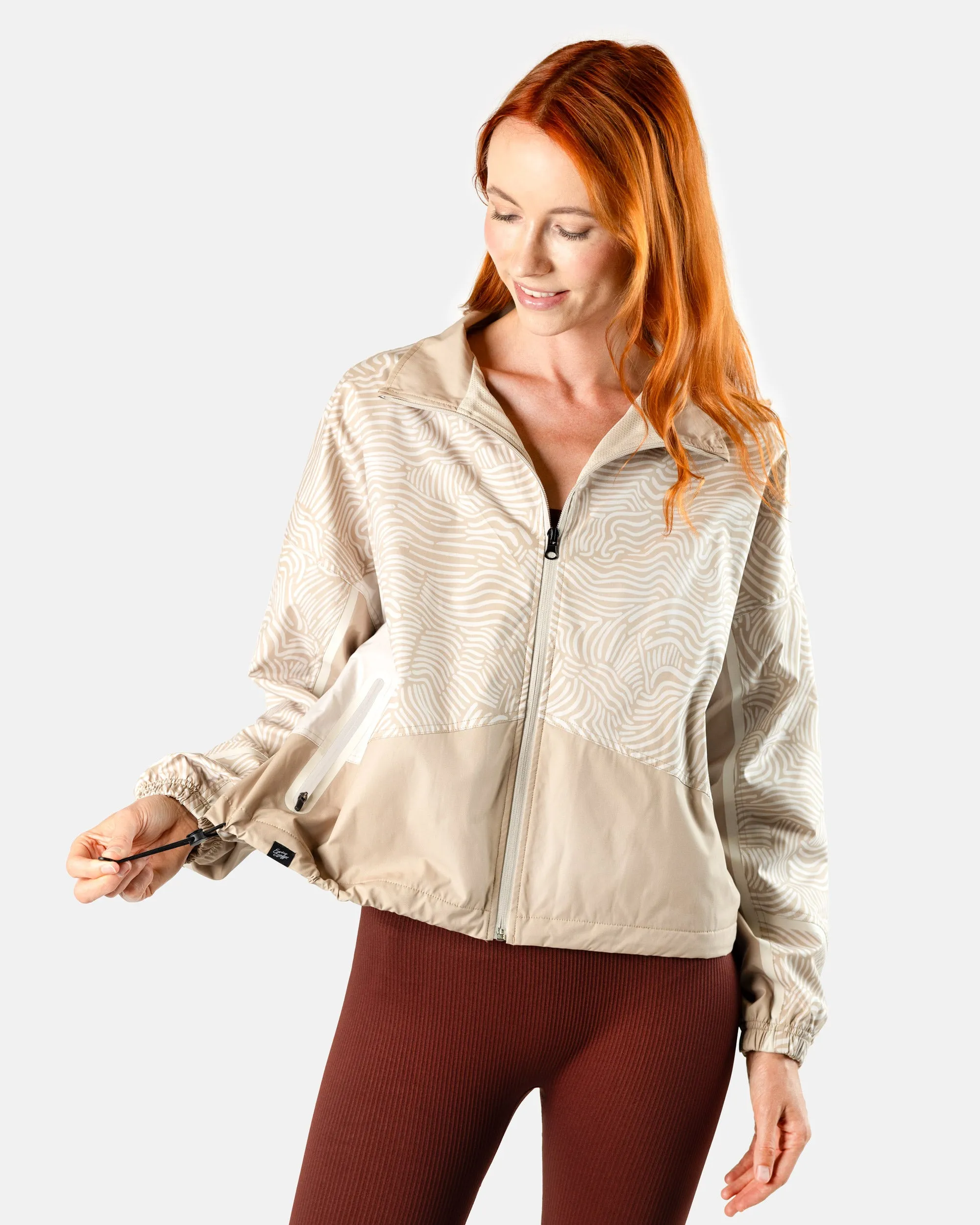 Women's Full-Zip Jacket - Latte