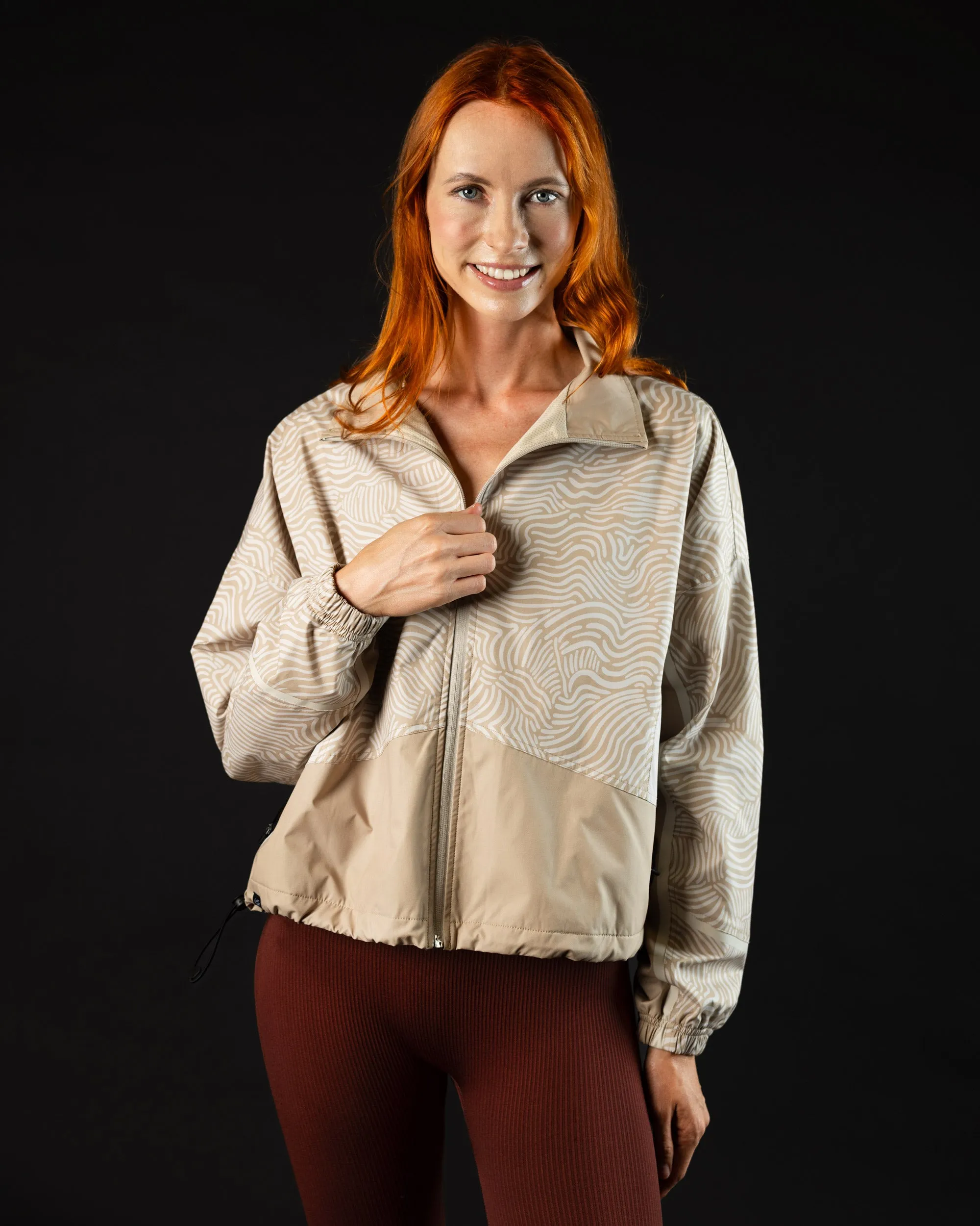 Women's Full-Zip Jacket - Latte
