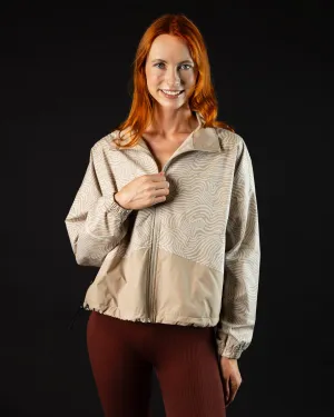 Women's Full-Zip Jacket - Latte
