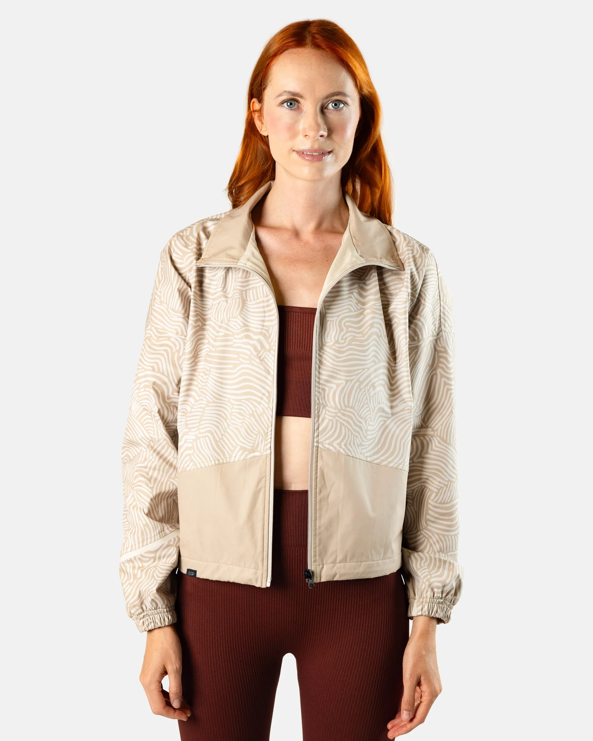 Women's Full-Zip Jacket - Latte