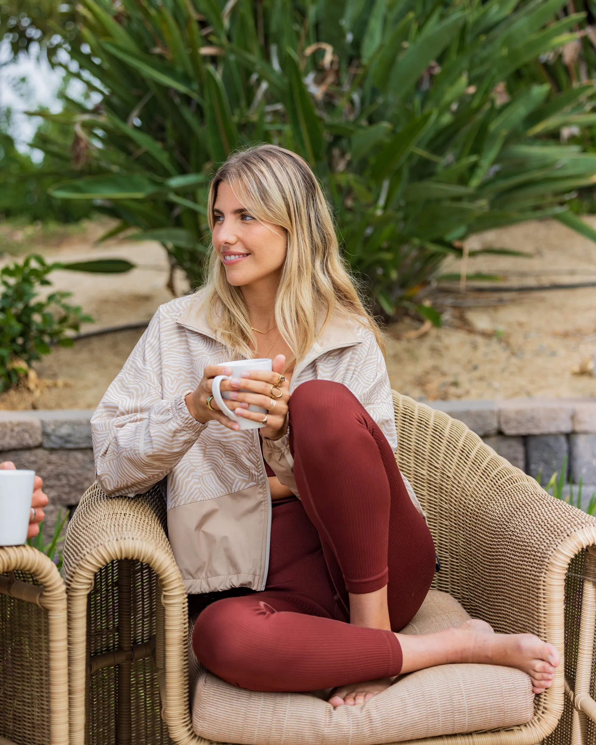 Women's Full-Zip Jacket - Latte