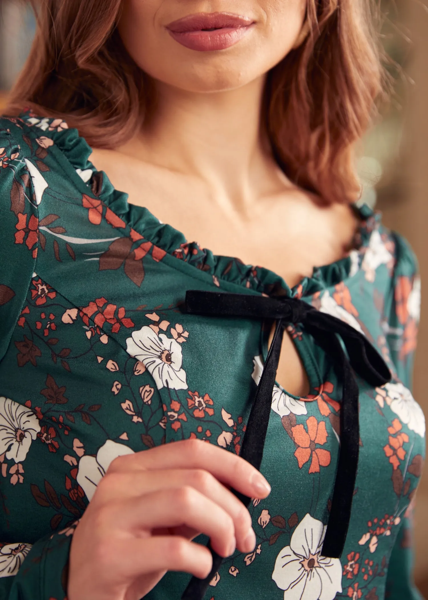 Woodstock Wanderer Scoopneck Fit & Flare Dress