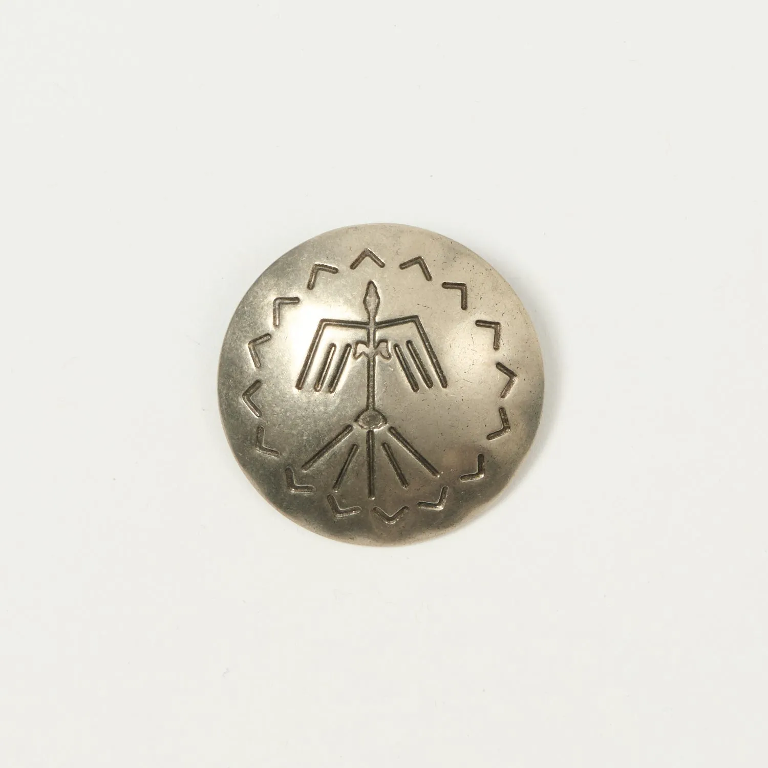 Yuketen 1 1/2 Concho Pin E - Nickel Silver
