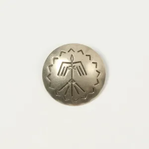 Yuketen 1 1/2 Concho Pin E - Nickel Silver