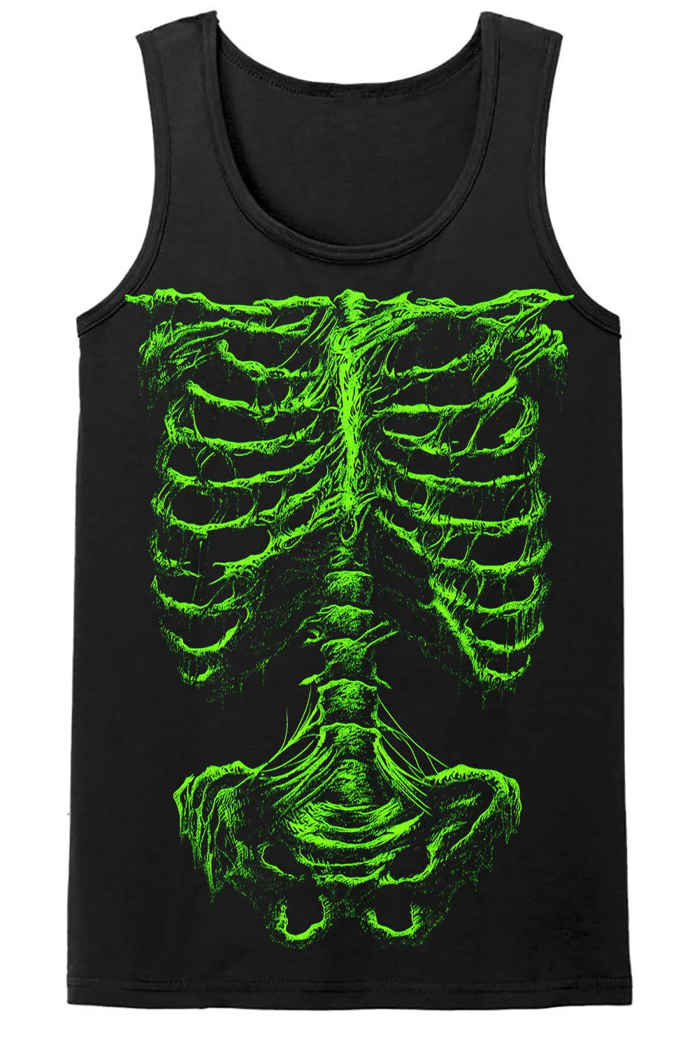 Zombie Rot Skeleton T-shirt [Monster Green]