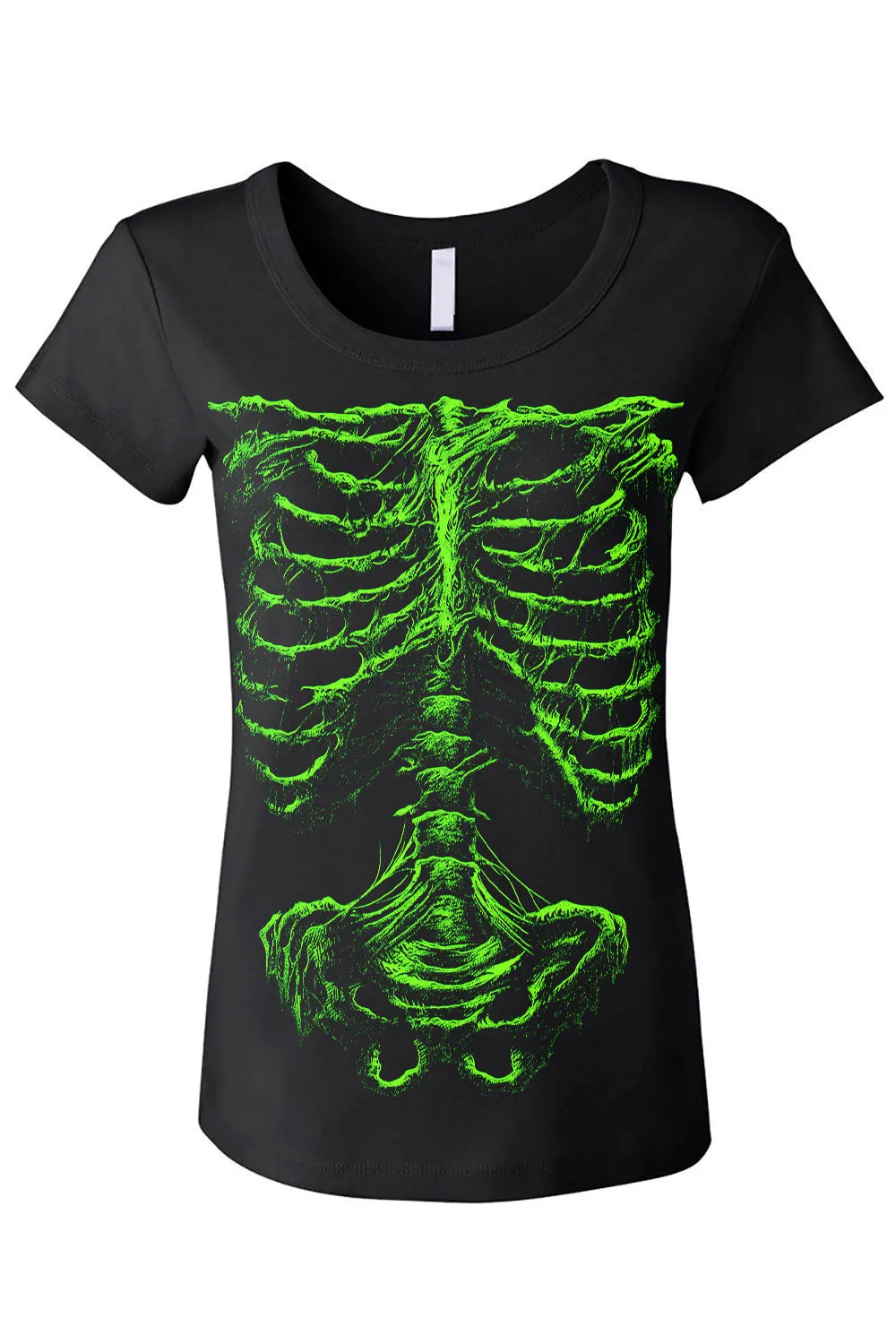 Zombie Rot Skeleton T-shirt [Monster Green]